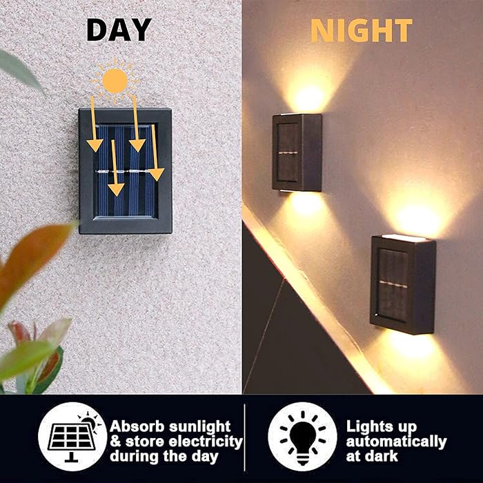 Solar Wall Light : Unique Up And Down Lights