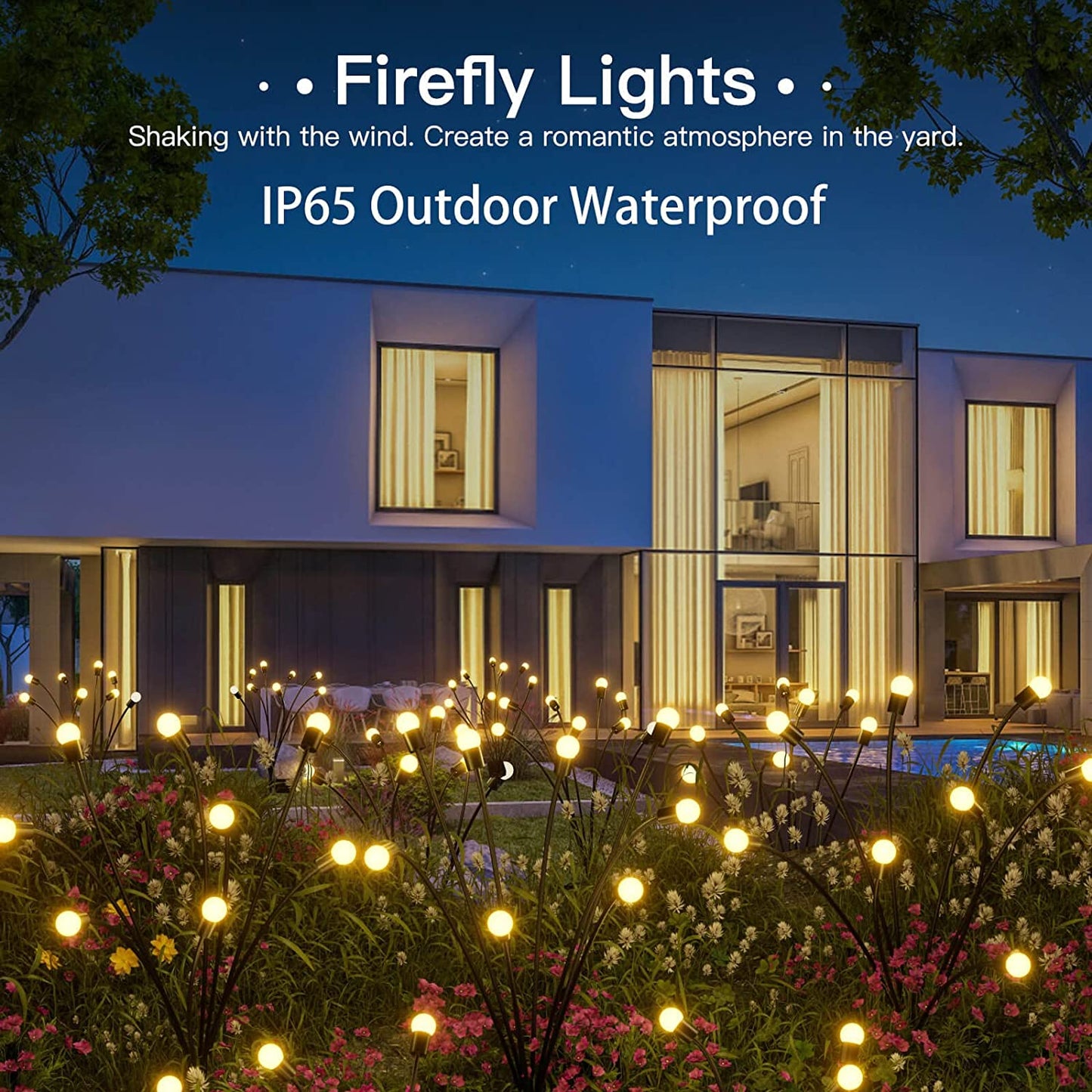 Enchanting Firefly Lights : Unique Solar Powered Garden Lights