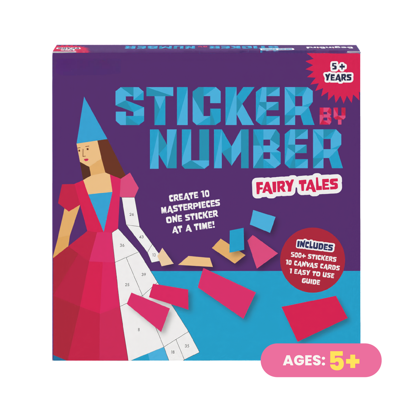 Sticker by Number: Zoo Animals