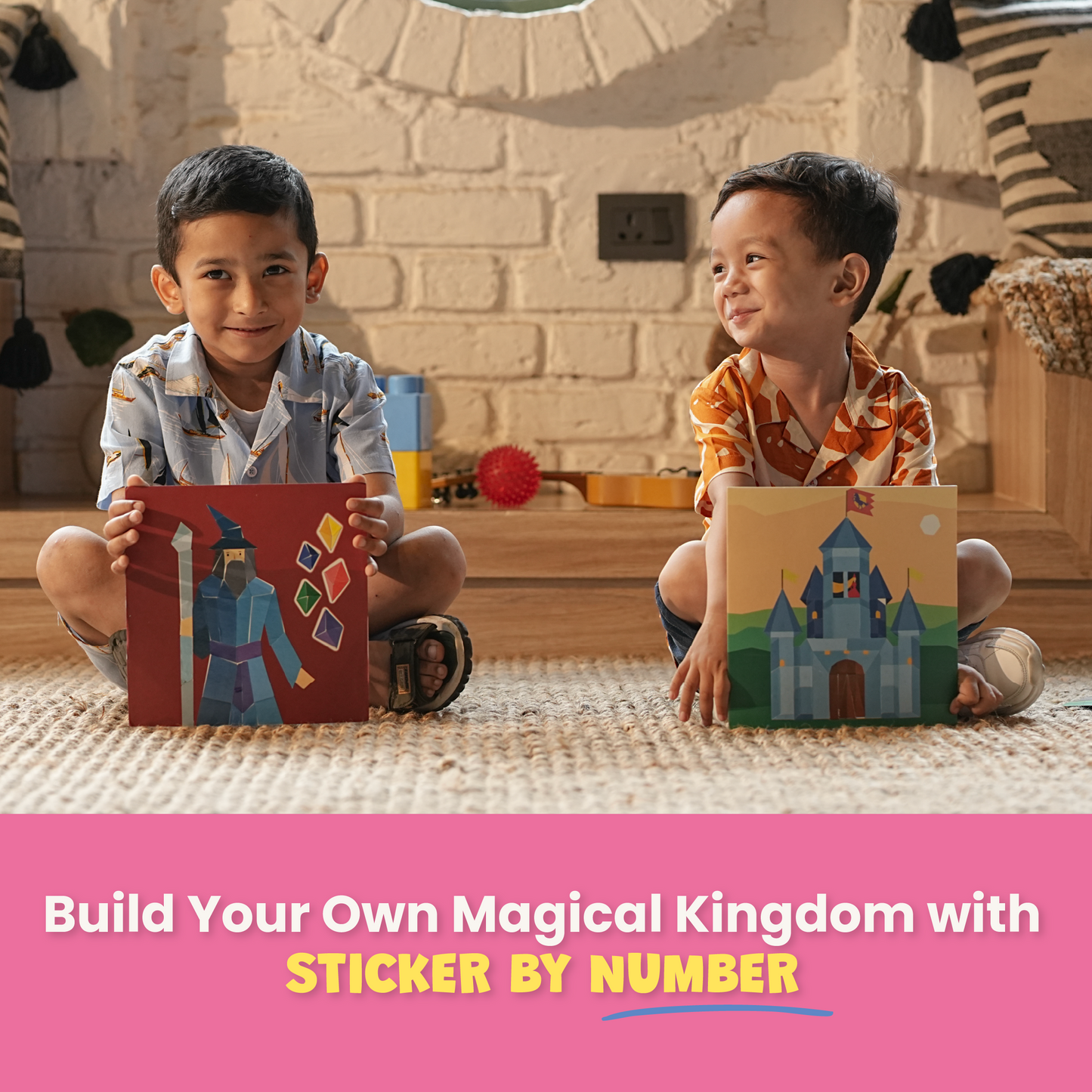 Sticker by Number: Zoo Animals