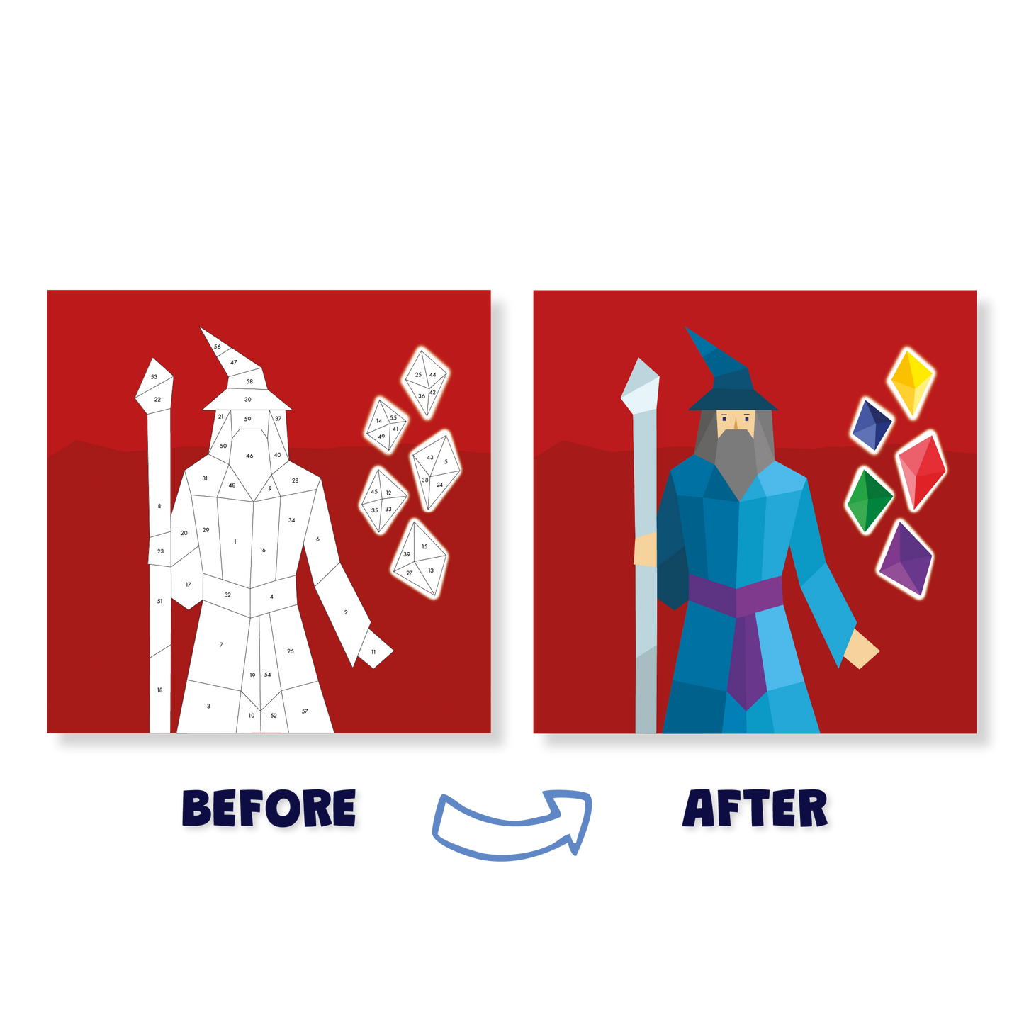 Sticker by Number: Fairy Tales