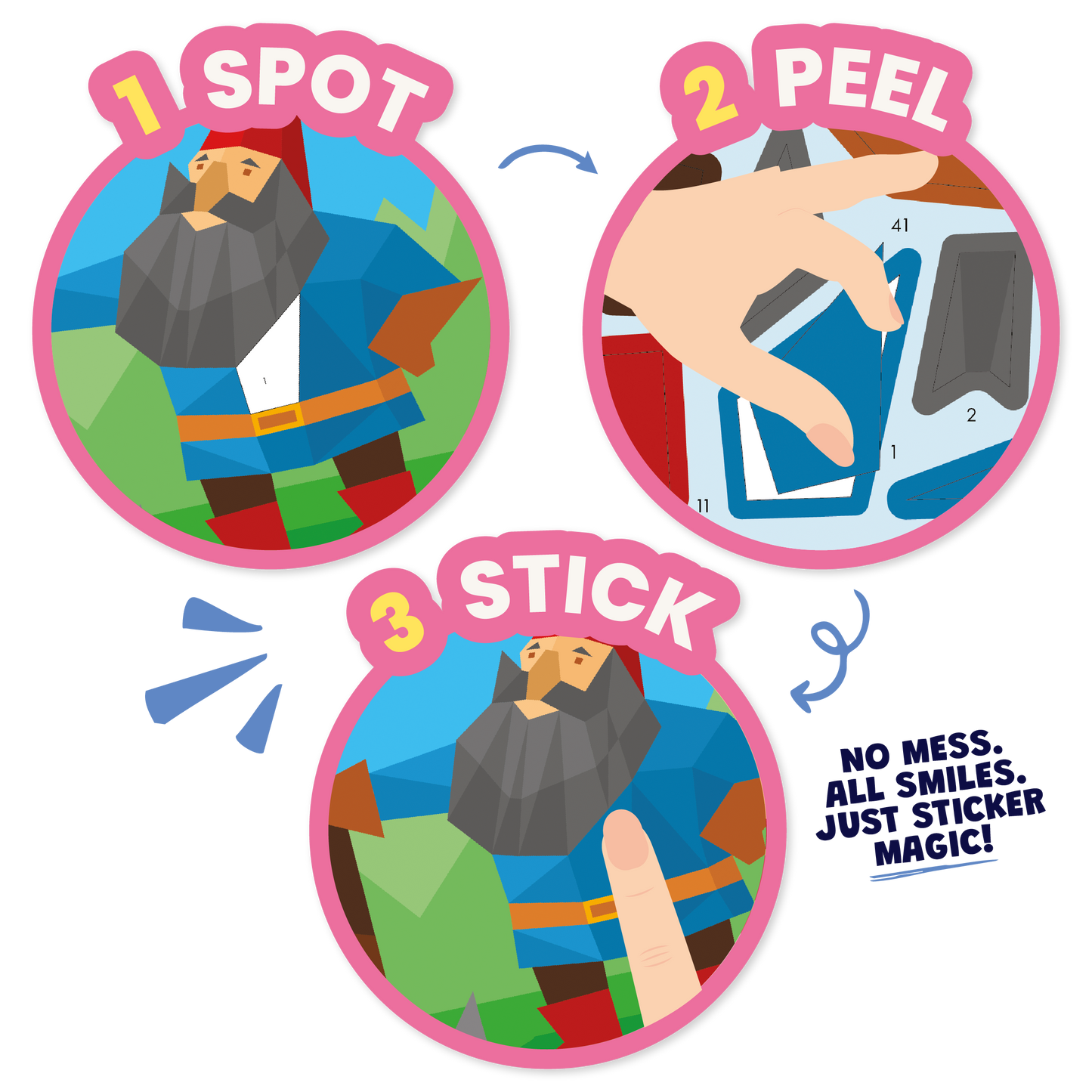 Sticker by Number: Fairy Tales