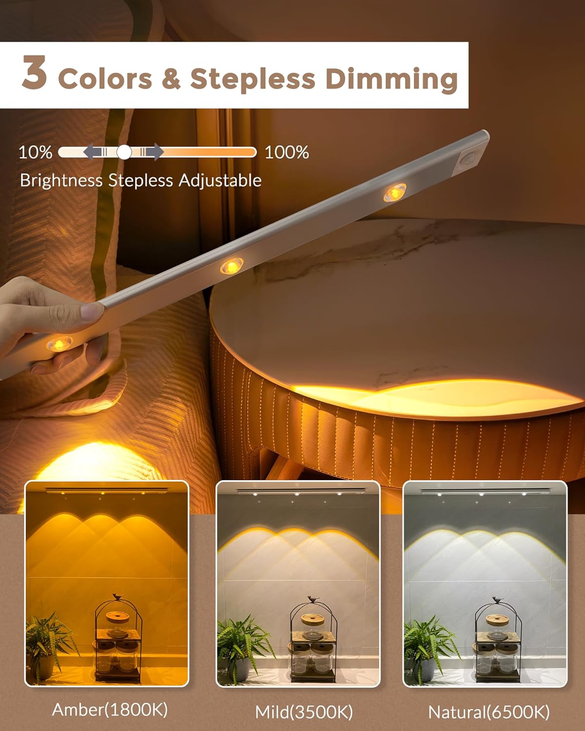 Under The Cabinet Lights : Wireless Motion Sensing Lights