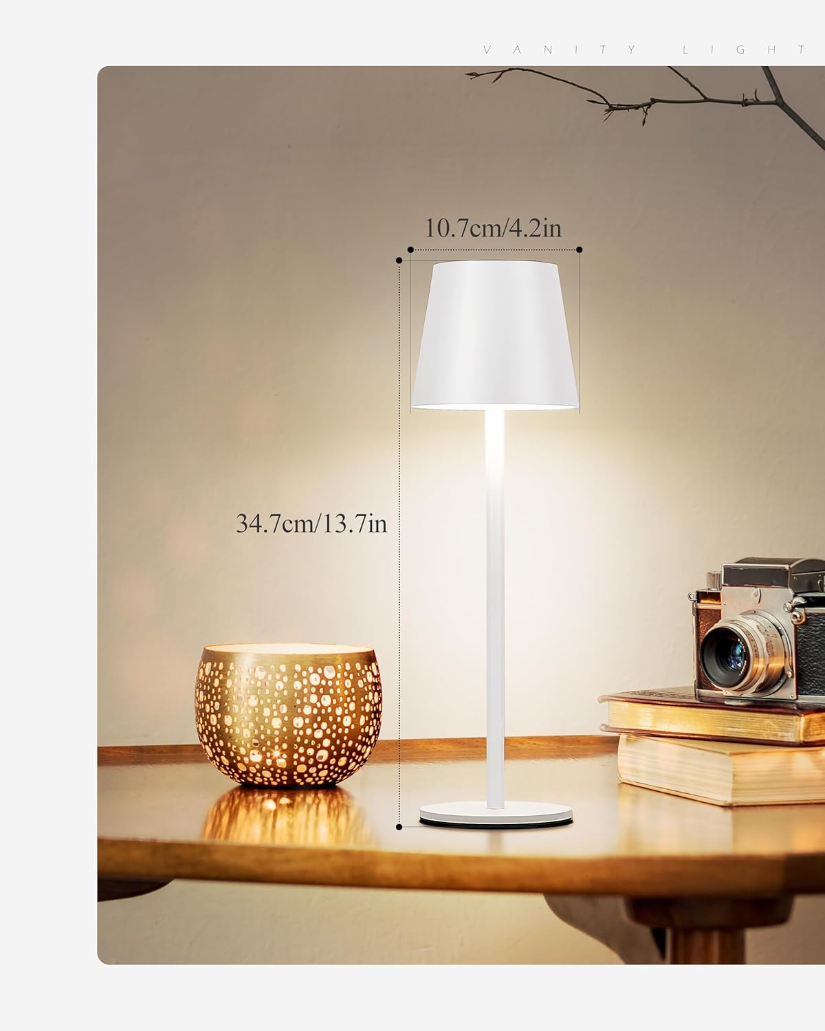 Kyoto Portable Cordless LED Table Lamp