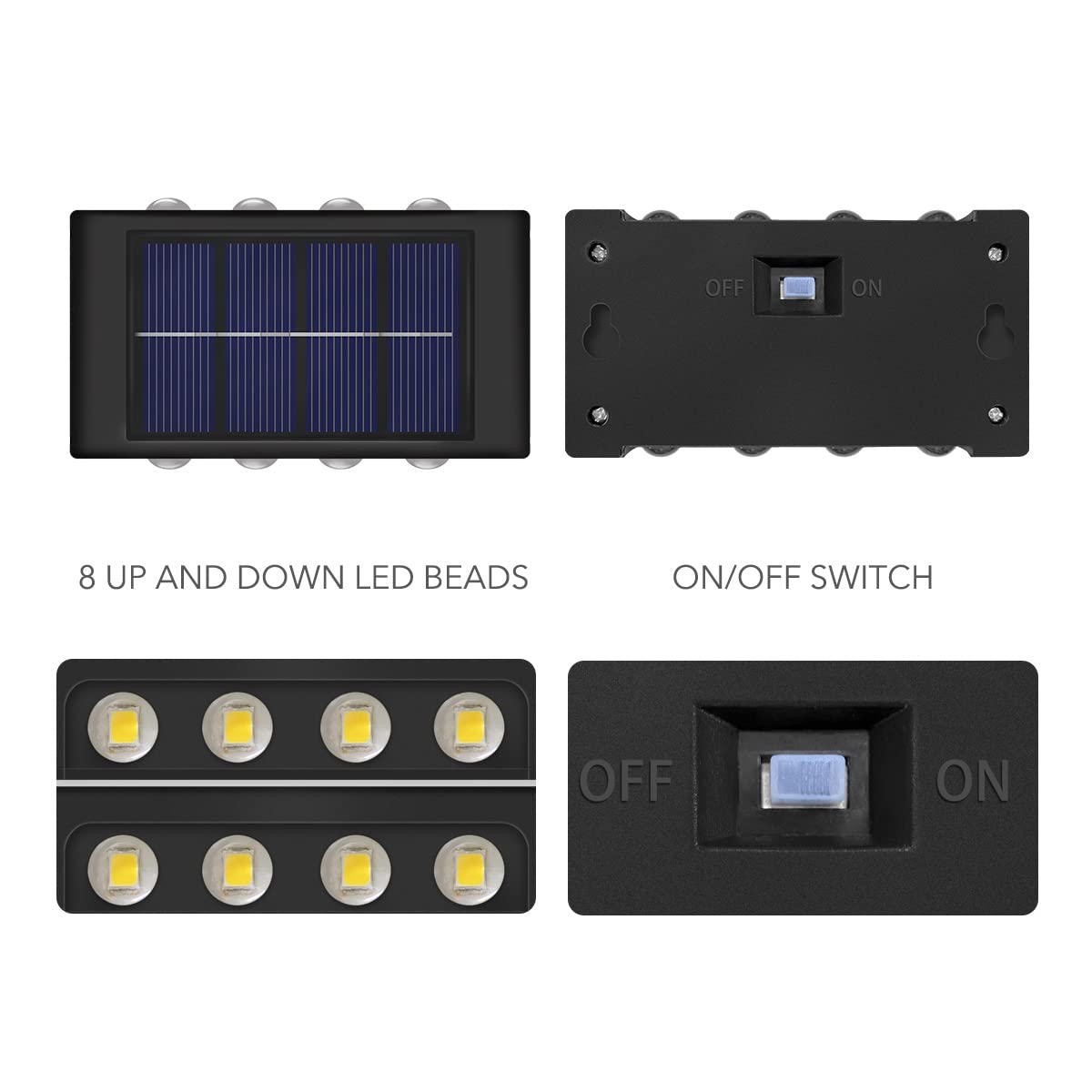 Solar Wall Light : Unique Up And Down Lights